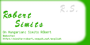 robert simits business card