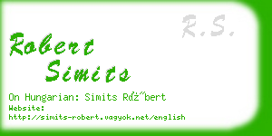 robert simits business card